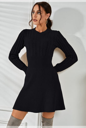 Isarra Knit Sweater Dress - SunsetFashionLA